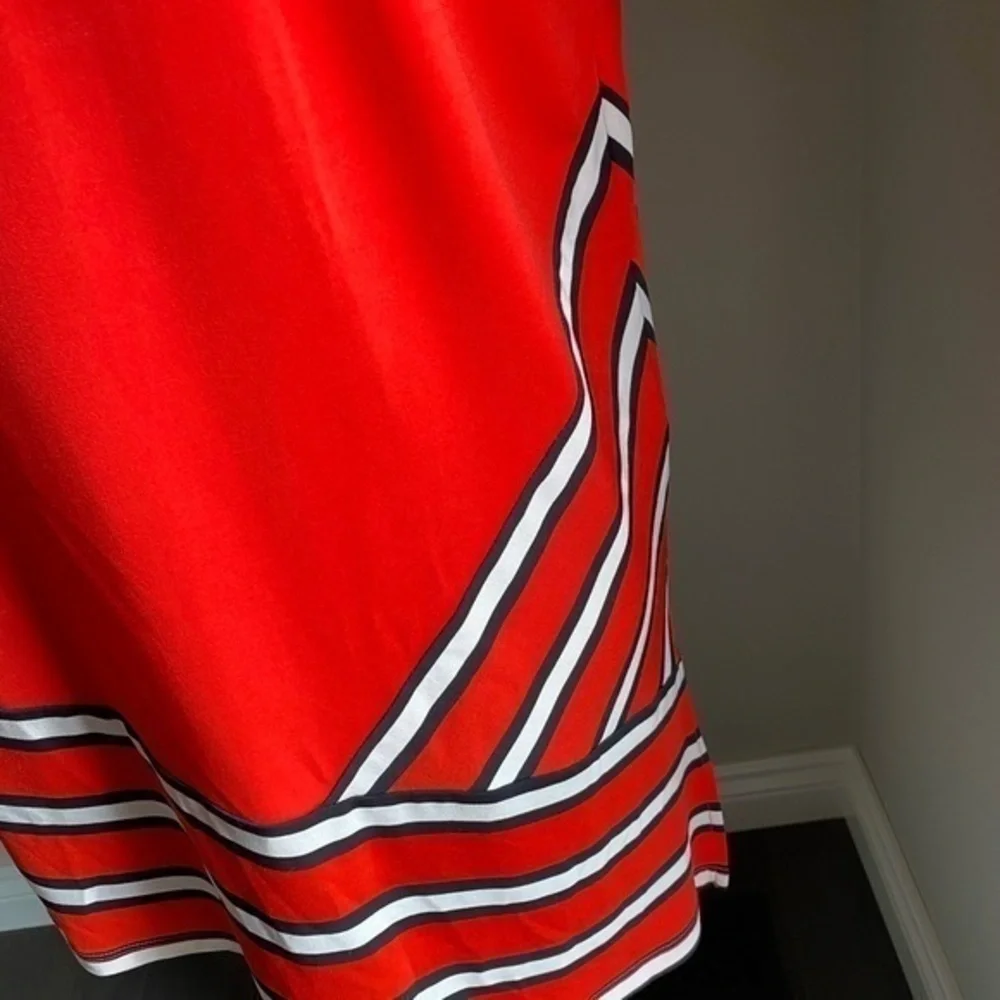 Calvin Klein Asymmetrical Red Blouse Size S NWT - Picture 2 of 6